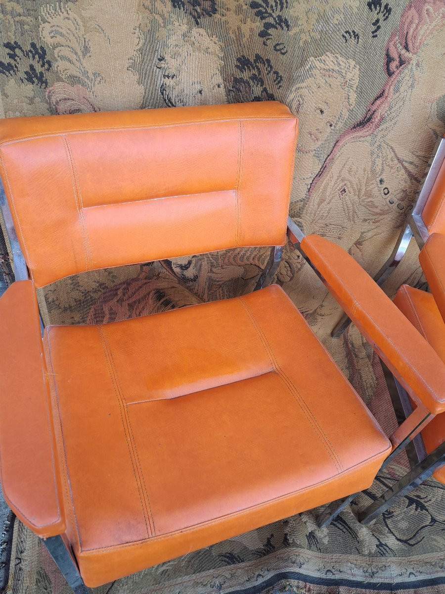 Pair Of Vintage Armchairs. Germany. 1970s.-photo-3