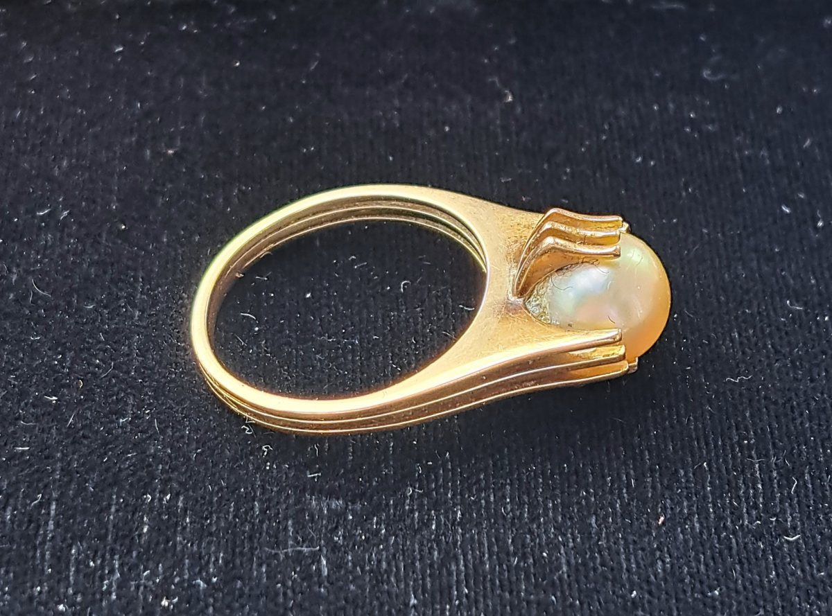 Bague Vintage En Or 18k.-photo-2