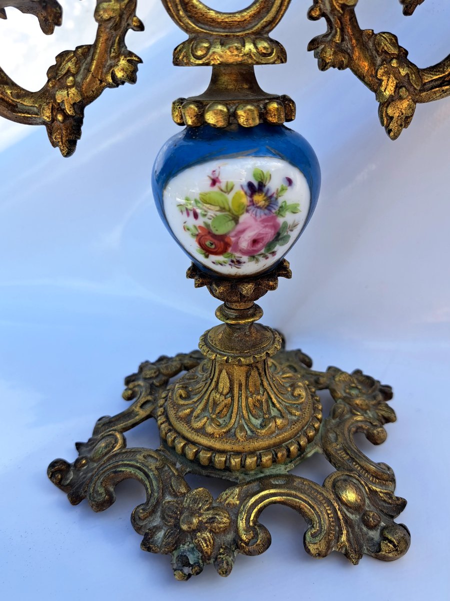 Paire de candélabres.  Époque  Napoléon III.-photo-4