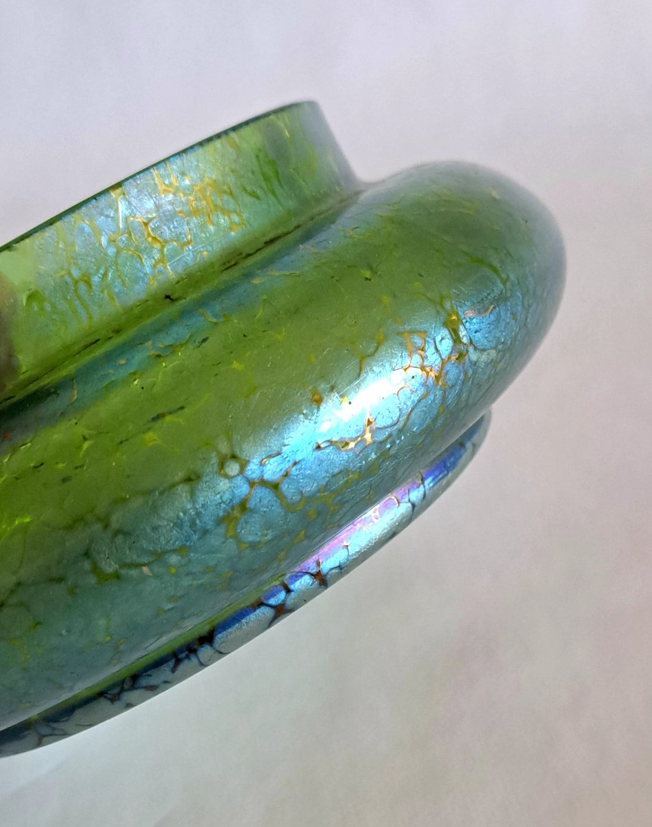 Coupe en pate de verre Loetz.-photo-3