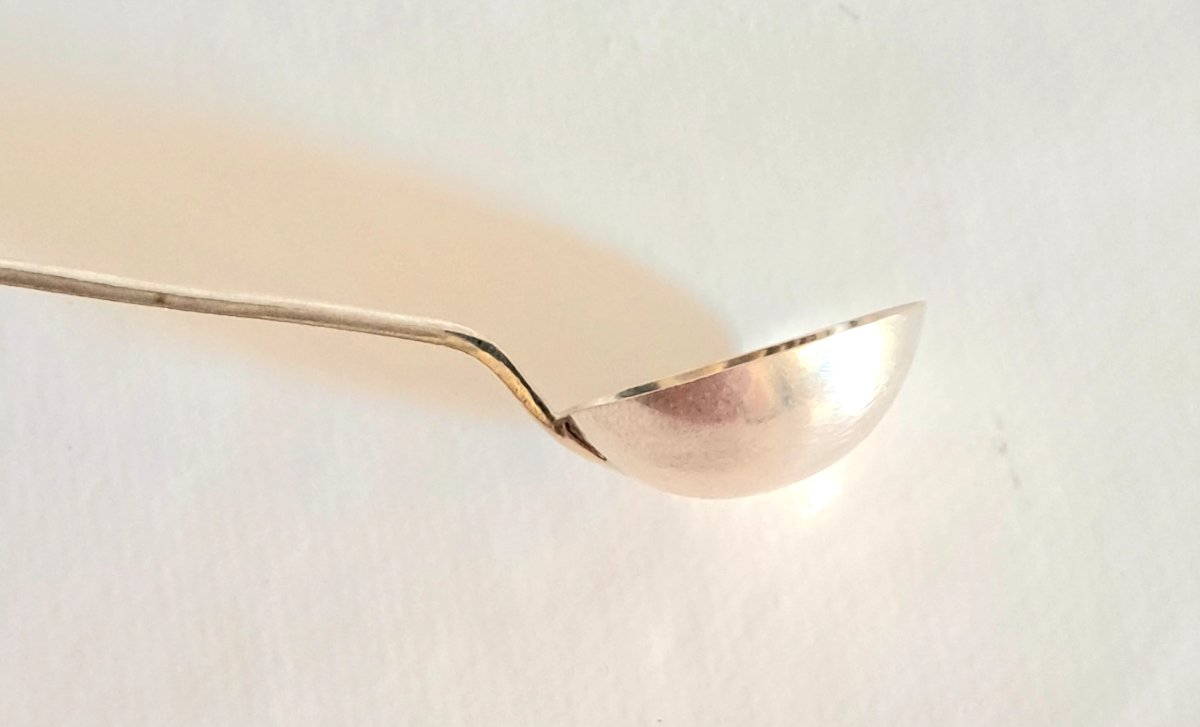 Petite cuillère à café en argent 800/1000.-photo-4