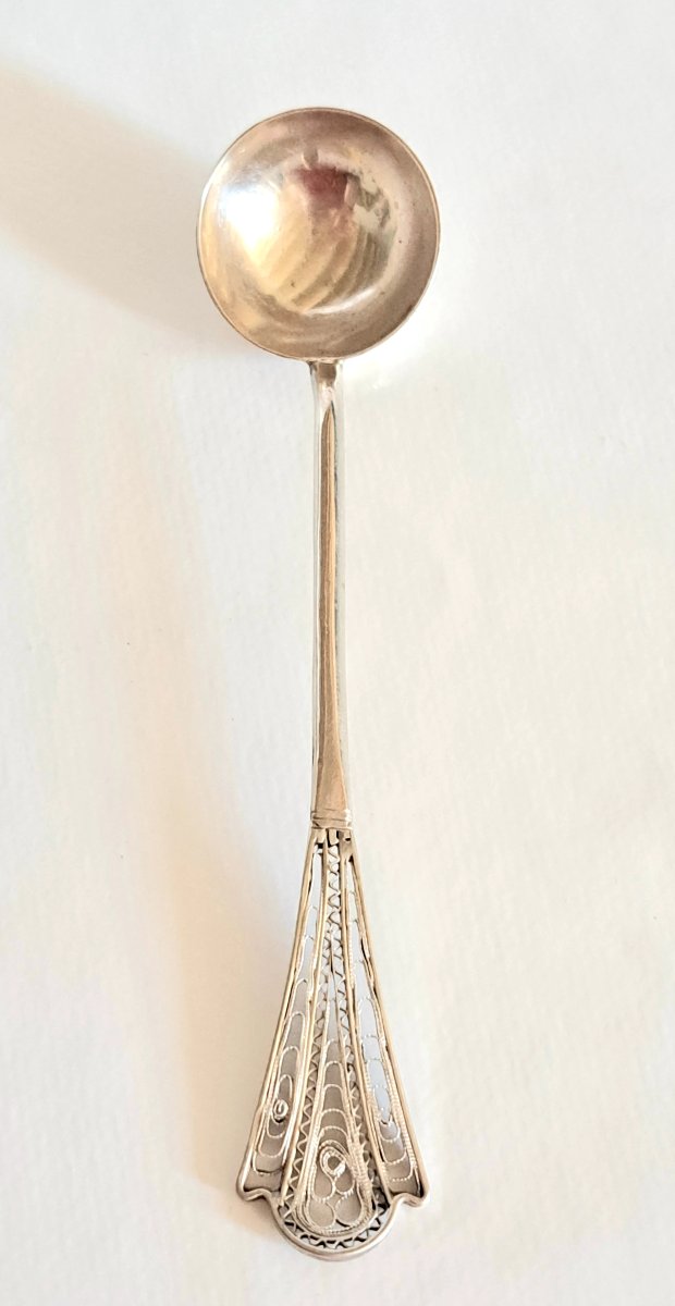 Petite cuillère à café en argent 800/1000.-photo-6