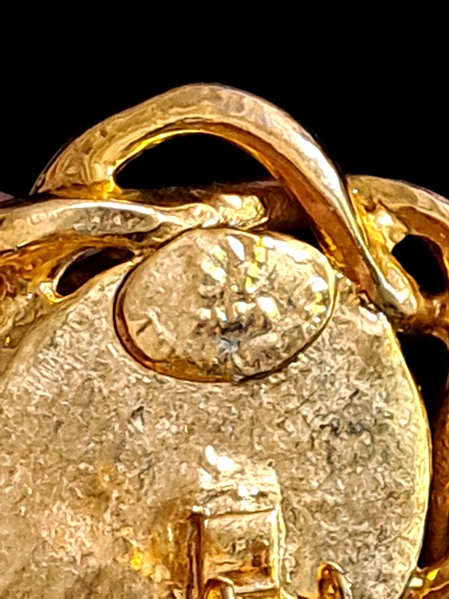 Vintage Earrings. Yves Saint Laurent. -photo-4