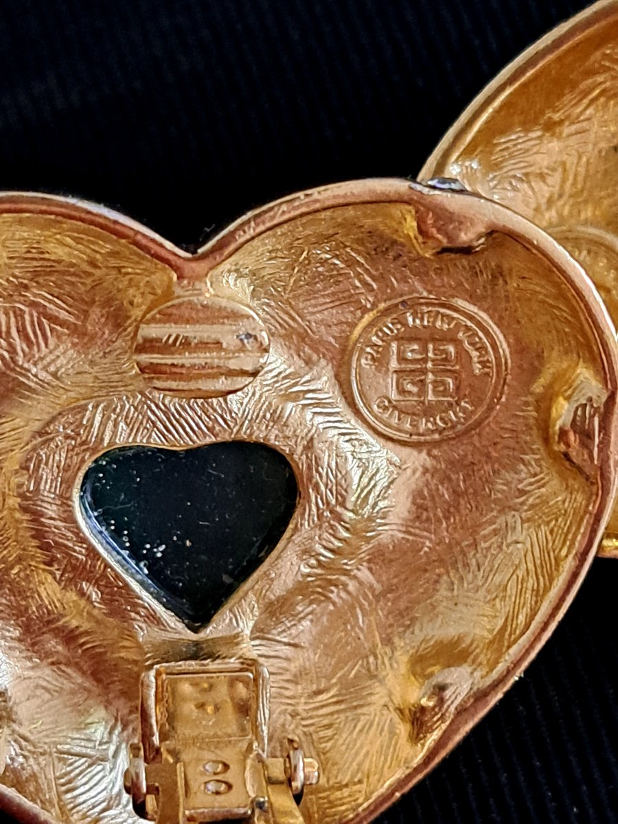 Vintage Givenchy "heart" Earrings -photo-1