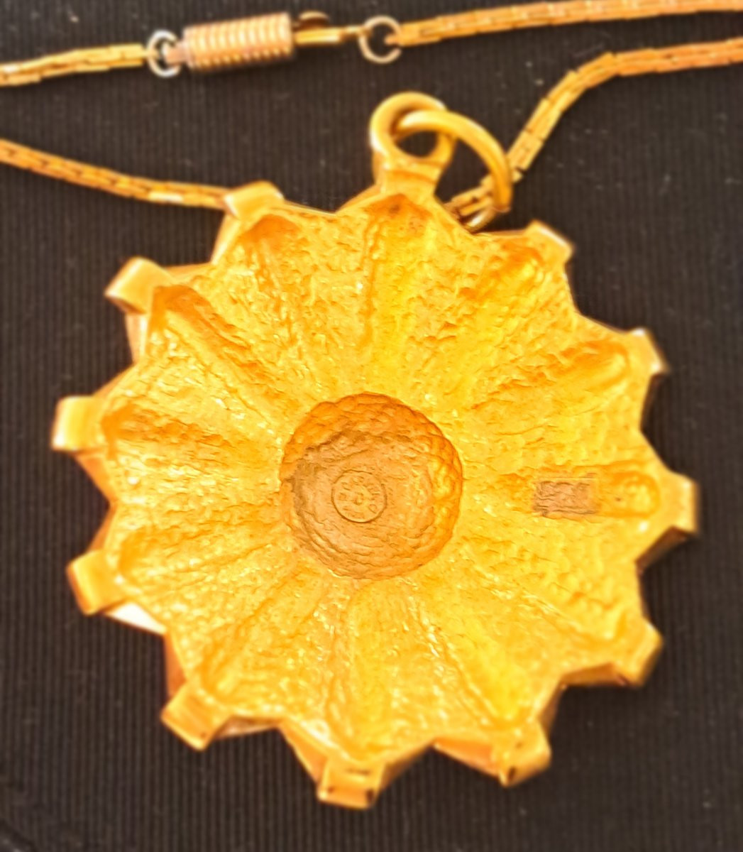 Jewelry Set, "sun" Signed Carven Paris. -photo-2