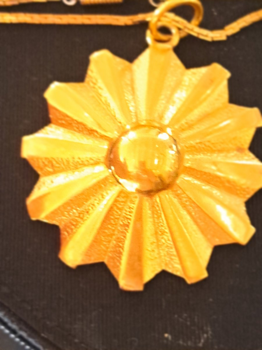 Jewelry Set, "sun" Signed Carven Paris. -photo-5