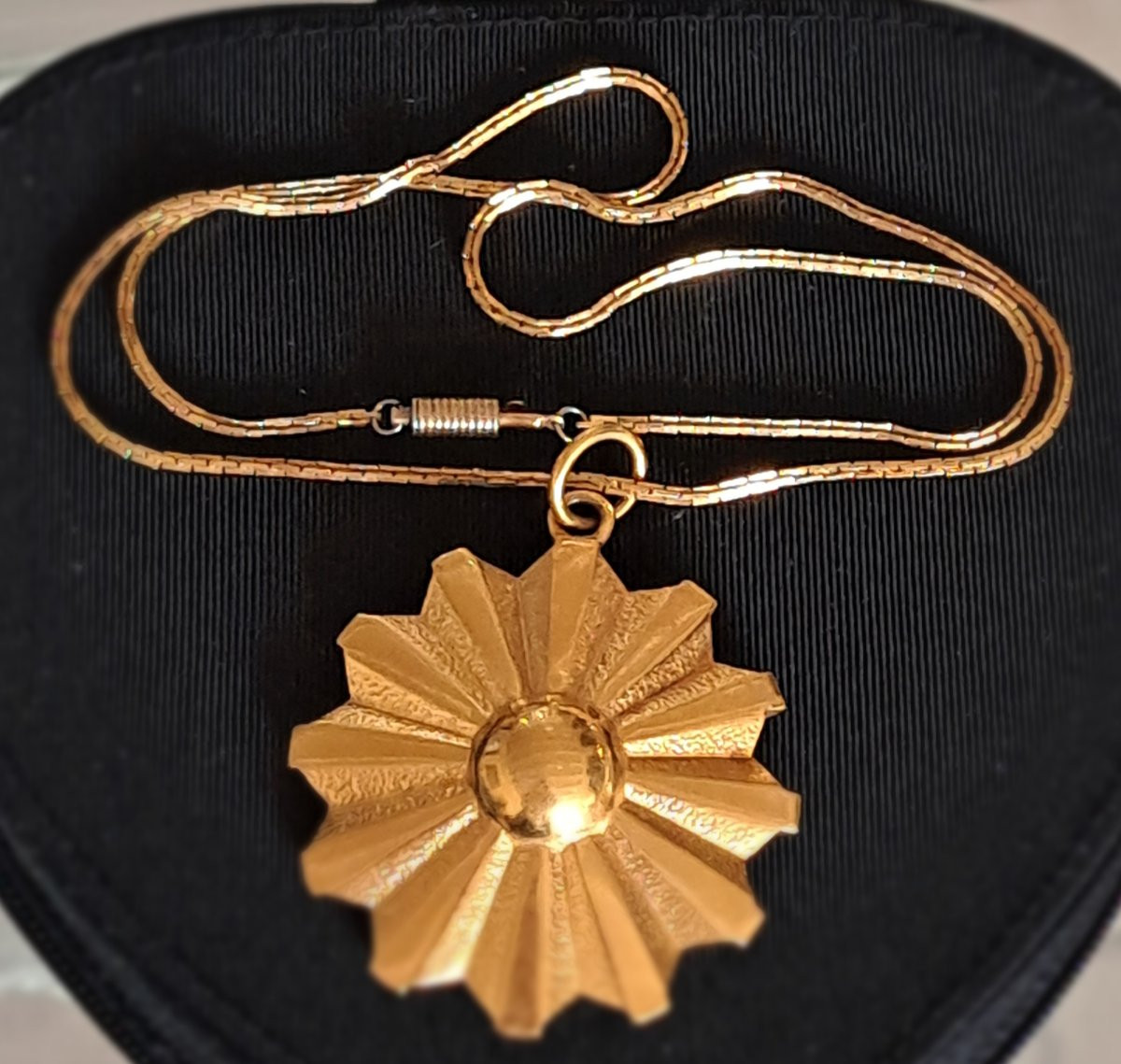 Jewelry Set, "sun" Signed Carven Paris. -photo-6