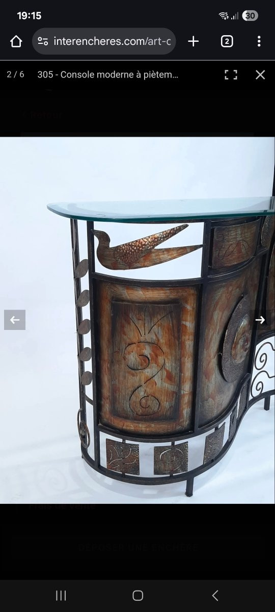 Console  vintage.  Art. Moderne. -photo-2