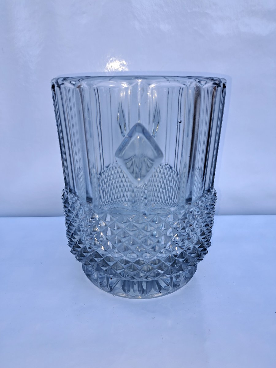 Seau à champagne en cristal. Baccarat. -photo-2