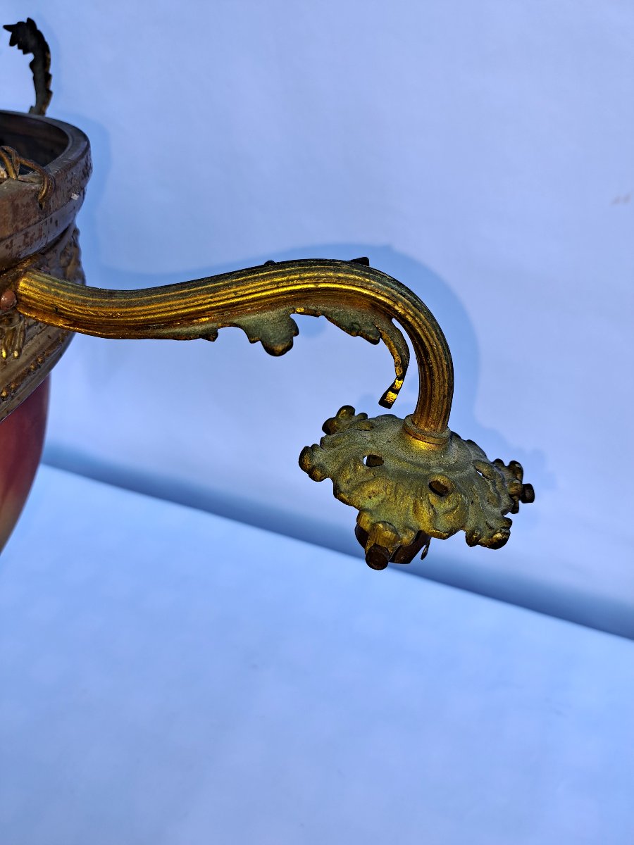 Chandelier, Subscription In Pâte De Verre And Lotion. Year 1900.-photo-7