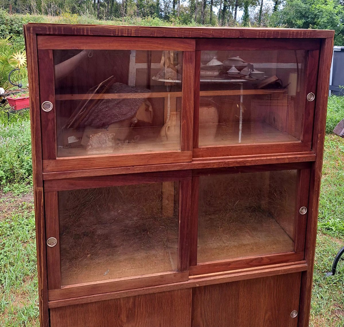 Bookcase, Display Cabinet.  Vintage. 1940s–1950s.-photo-2