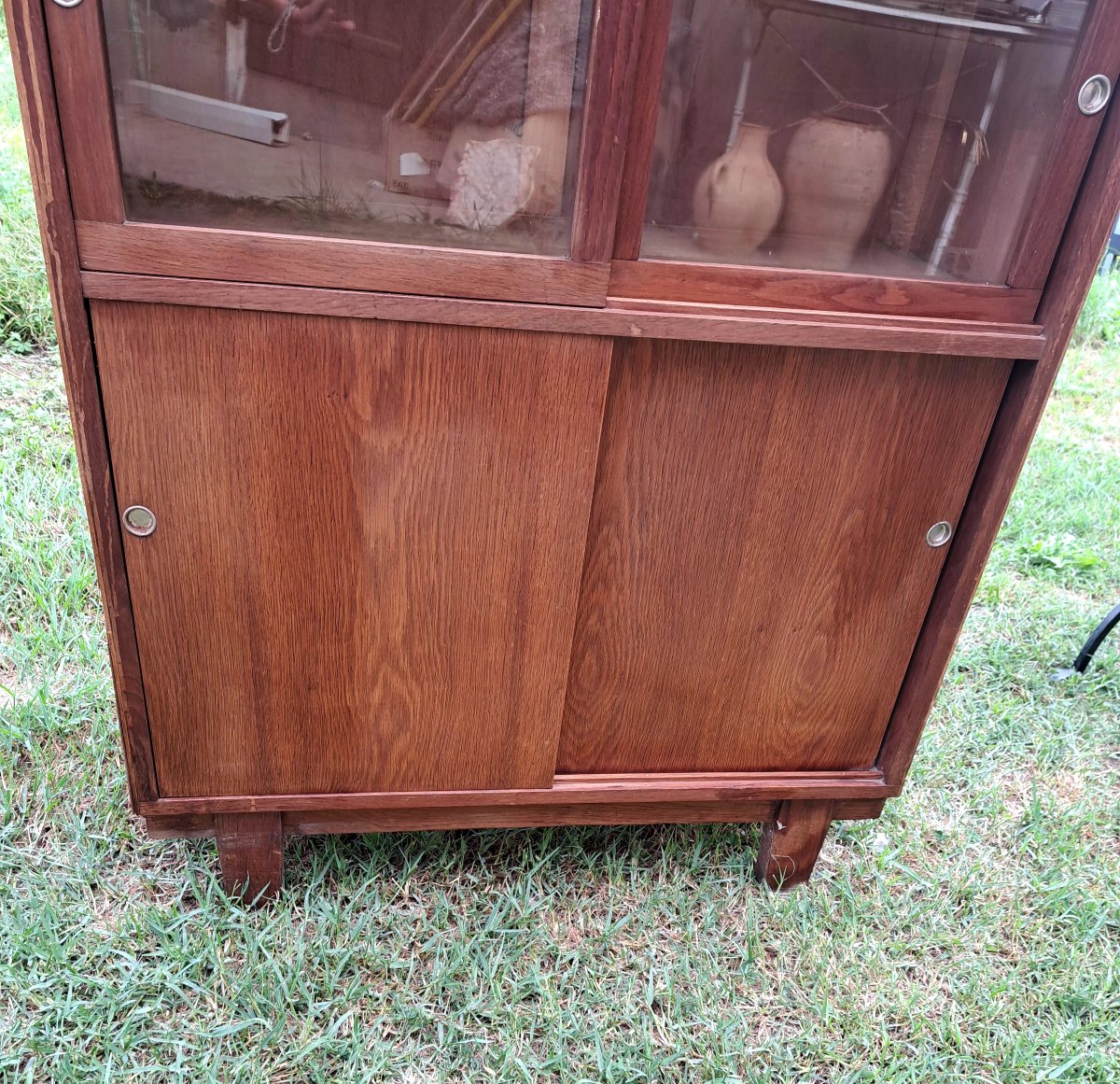 Bookcase, Display Cabinet.  Vintage. 1940s–1950s.-photo-3