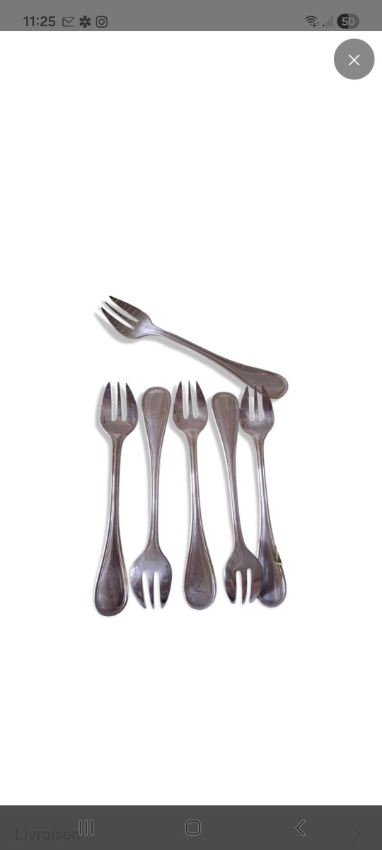 Oyster Fork . Christofle -photo-3