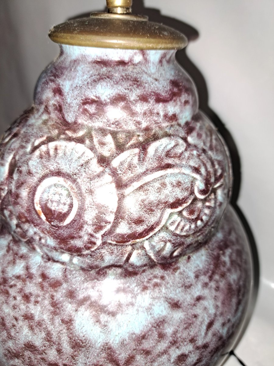 Vintage Ceramic Lamp. From The 1960s.-photo-2