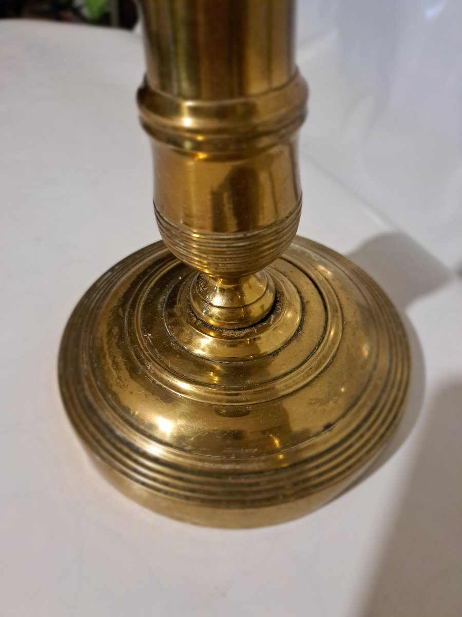 Paire de bougeoire ancien .Style Empire du XIX siècle. -photo-3