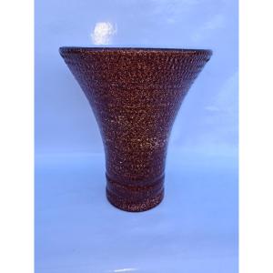 Ceramic Vase, Signed Accolay.