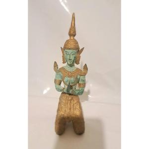 Statuette Representing A Teppanom, Made Of Bronze. Circa 1940–1960.