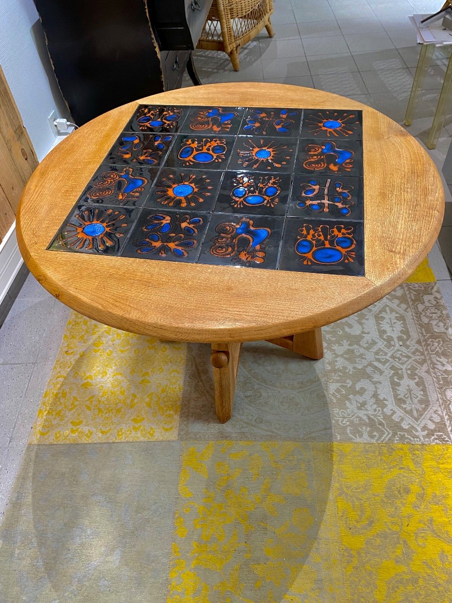 Guillerme And Chambron Adjustable Round Table