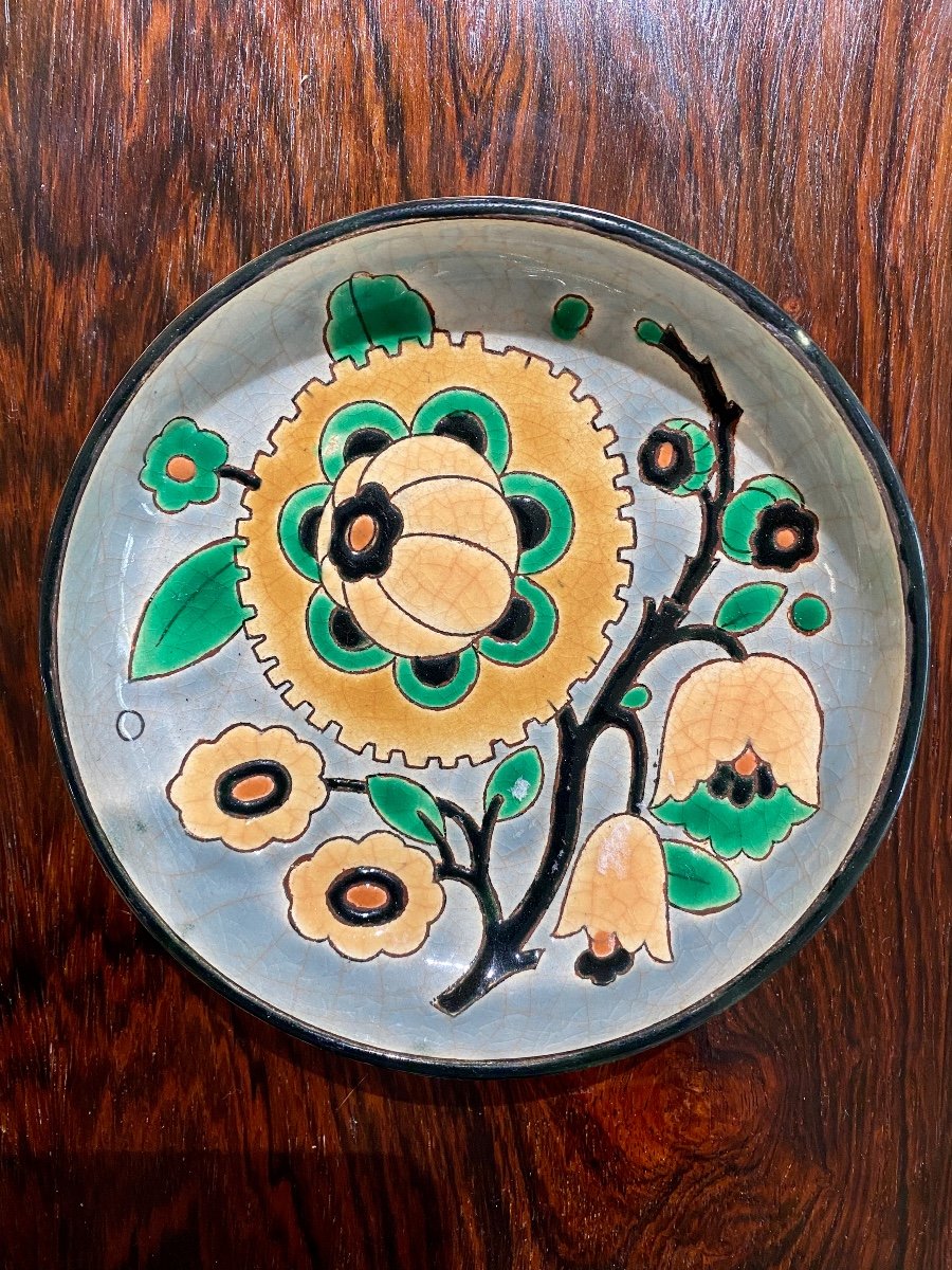 Longwy Pomone Art Deco Bowl