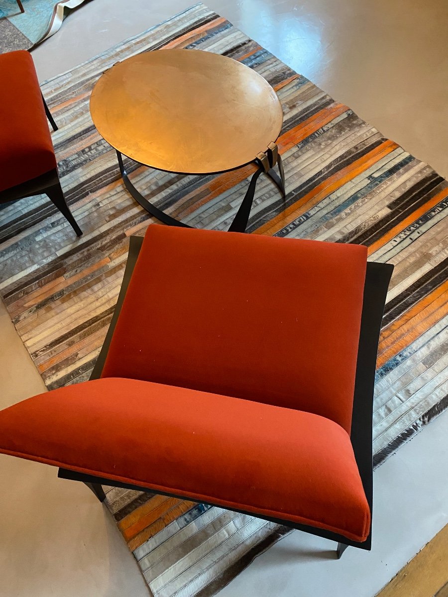 Anastasia Millot Pair Of Khuba Armchairs-photo-2