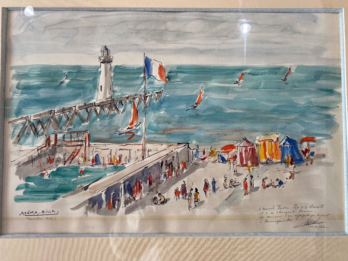 Marcel Azema-billa Trouville Beach-photo-2