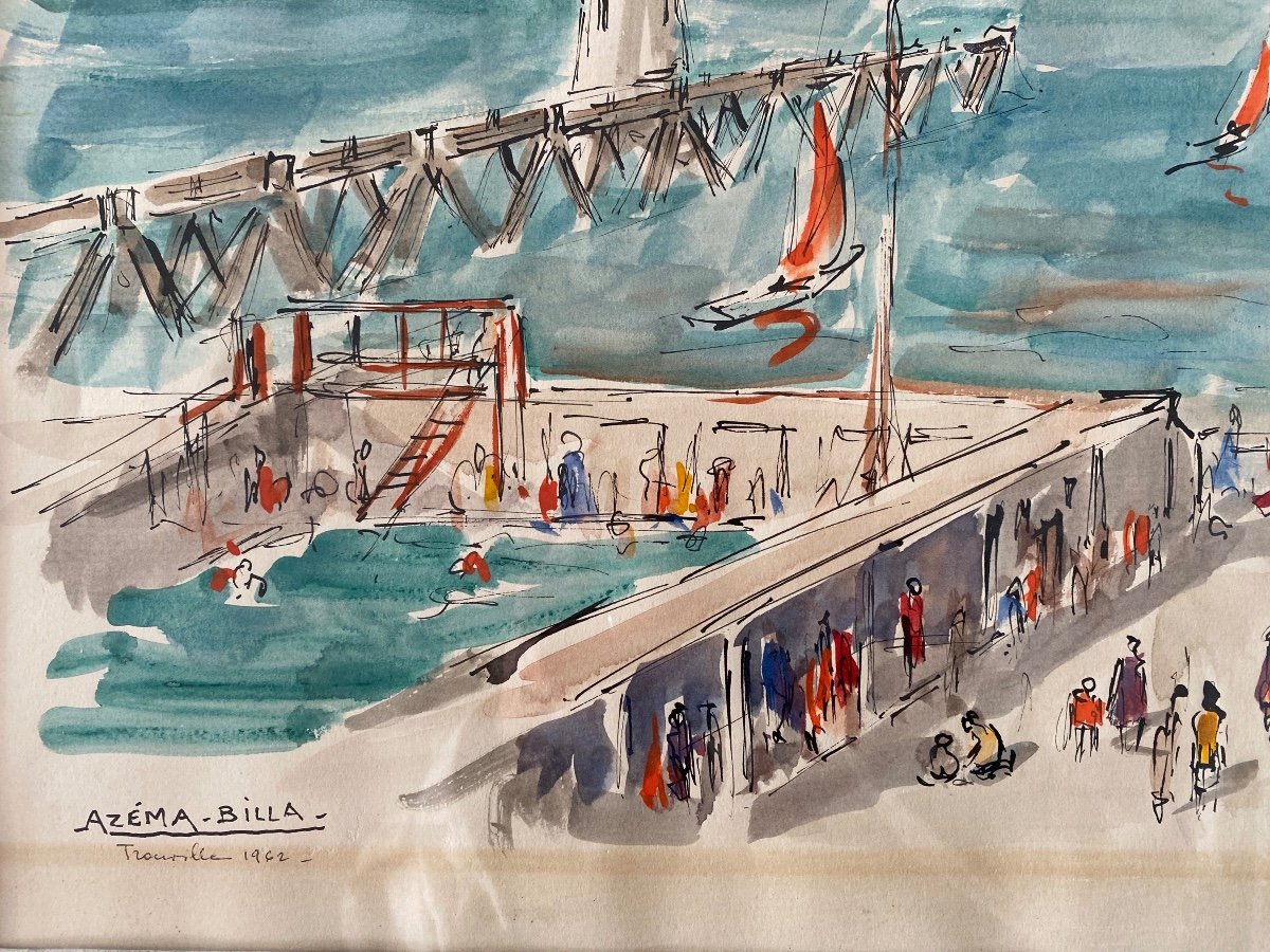 Marcel Azema-billa Trouville Beach-photo-4