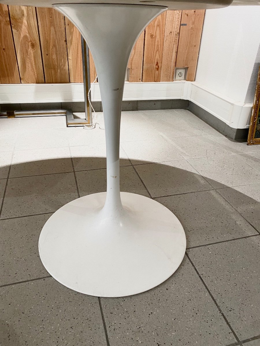 Eero Saarinen Knoll International Calacatta Marble Table-photo-3
