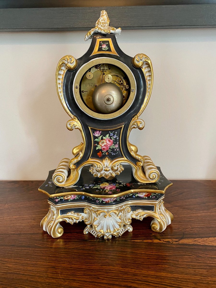 Pendule En Porcelaine Jacob Petit -photo-2