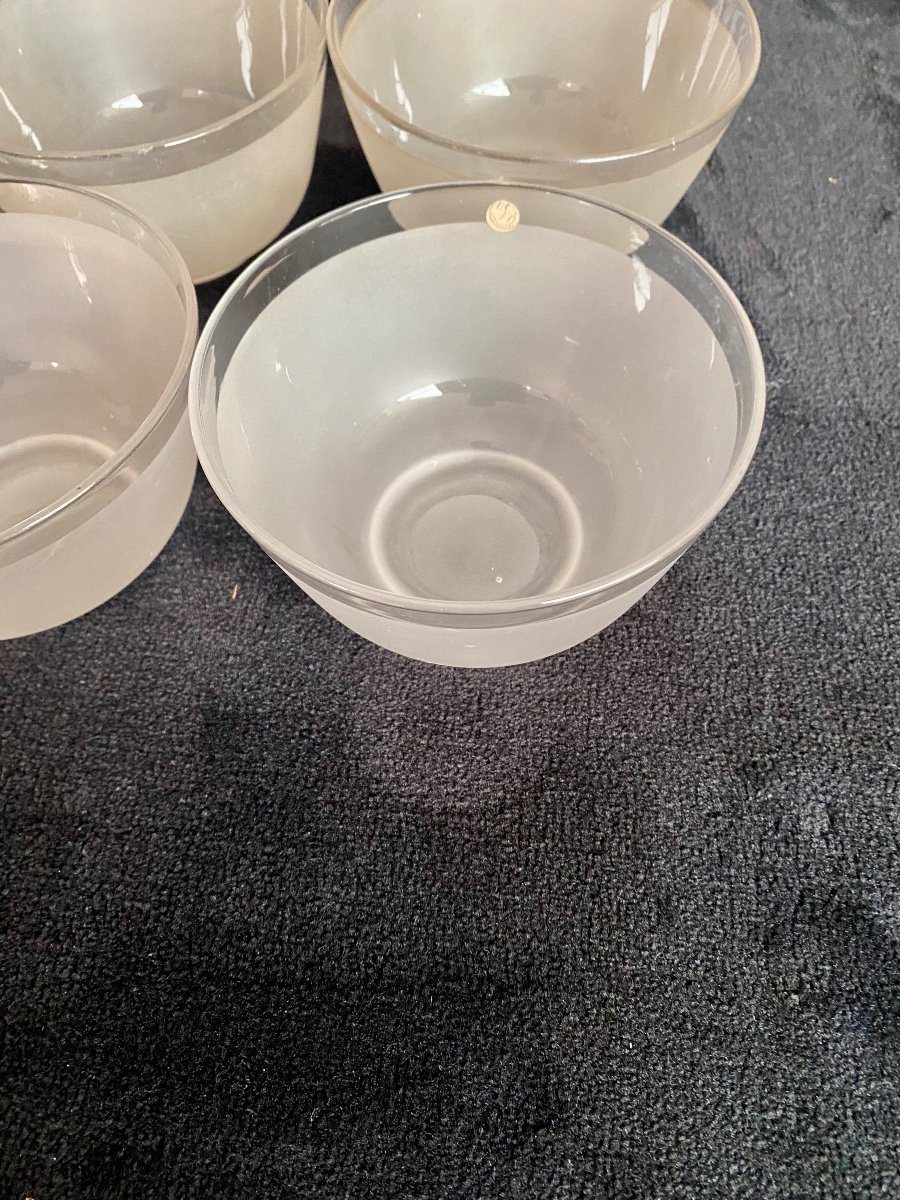 Seize Rince Doigts En Cristal De Baccarat XIXème -photo-1