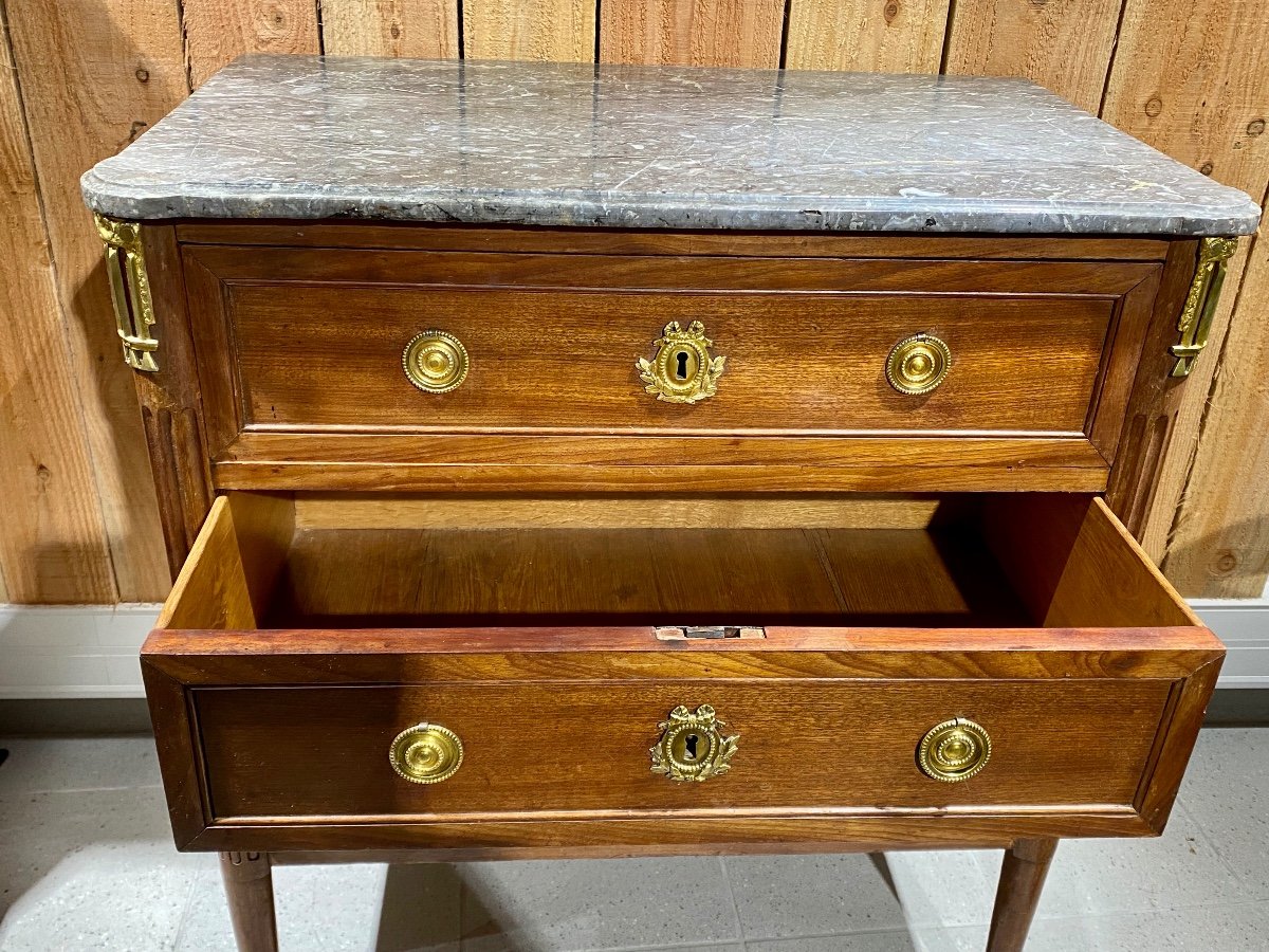 Nicolas Petit Commode époque Louis XVI Estampillée -photo-2