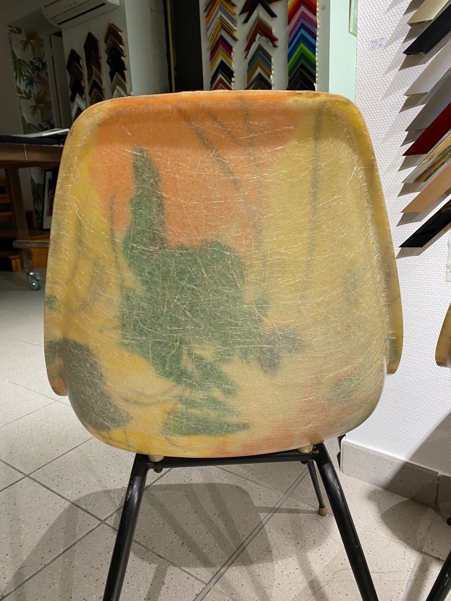 René Jean Caillette Pair Of Chairs 1950-photo-2