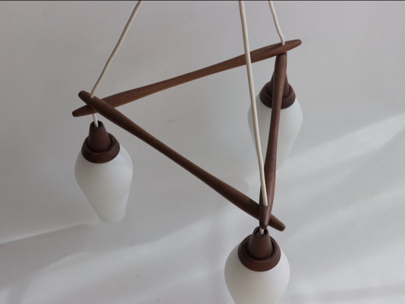 Kristiansson Scandinavian Chandelier In Teak-photo-4