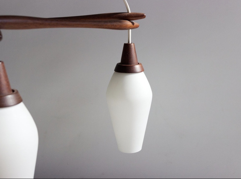 Kristiansson Scandinavian Chandelier In Teak-photo-3