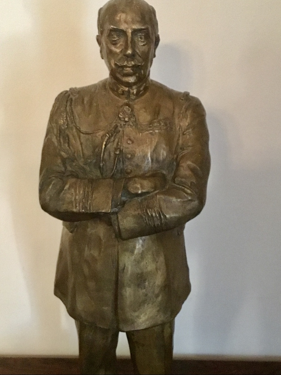 LABBÉ  Henri Bronze du  Colonel Brosse Fondeur Bisceglia, cire perdue-photo-2