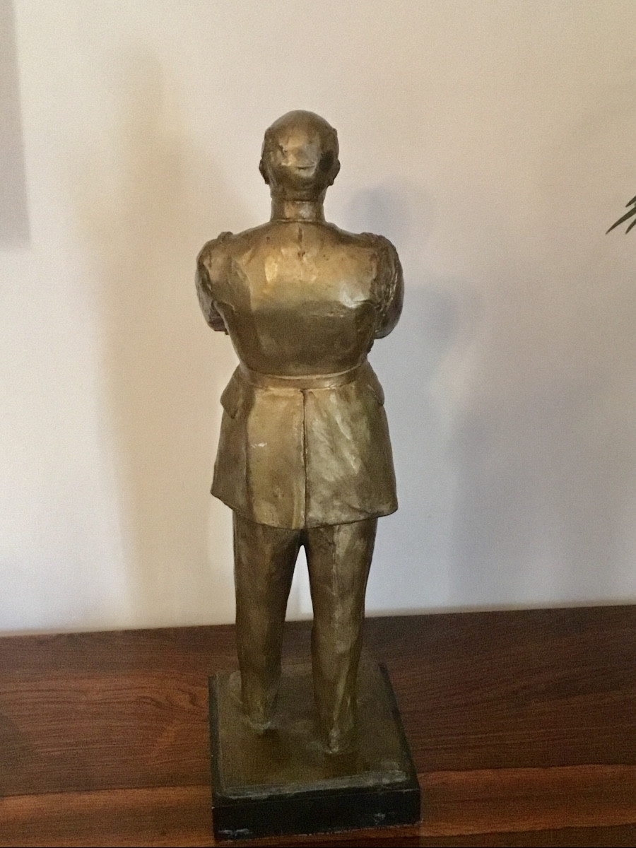 LABBÉ  Henri Bronze du  Colonel Brosse Fondeur Bisceglia, cire perdue-photo-4