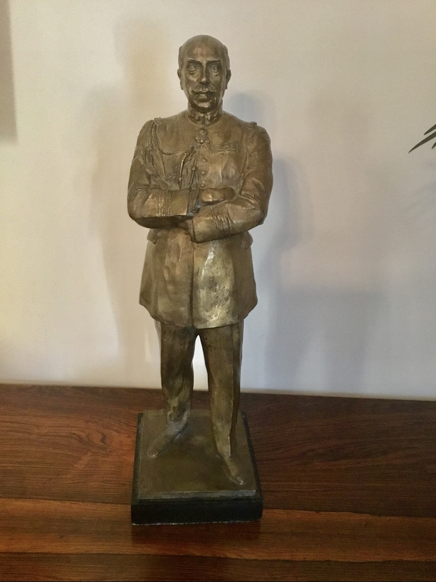 LABBÉ  Henri Bronze du  Colonel Brosse Fondeur Bisceglia, cire perdue