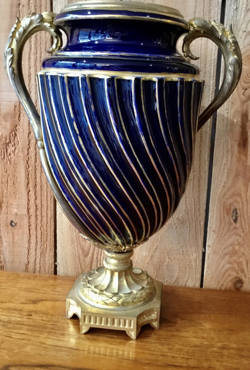 Porcelaine de Sèvres vase important XIXÈME -photo-4