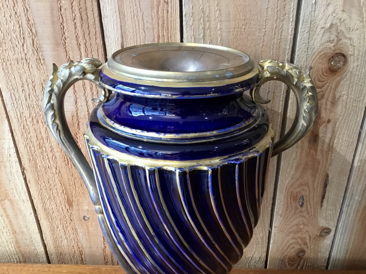 Porcelaine de Sèvres vase important XIXÈME -photo-5