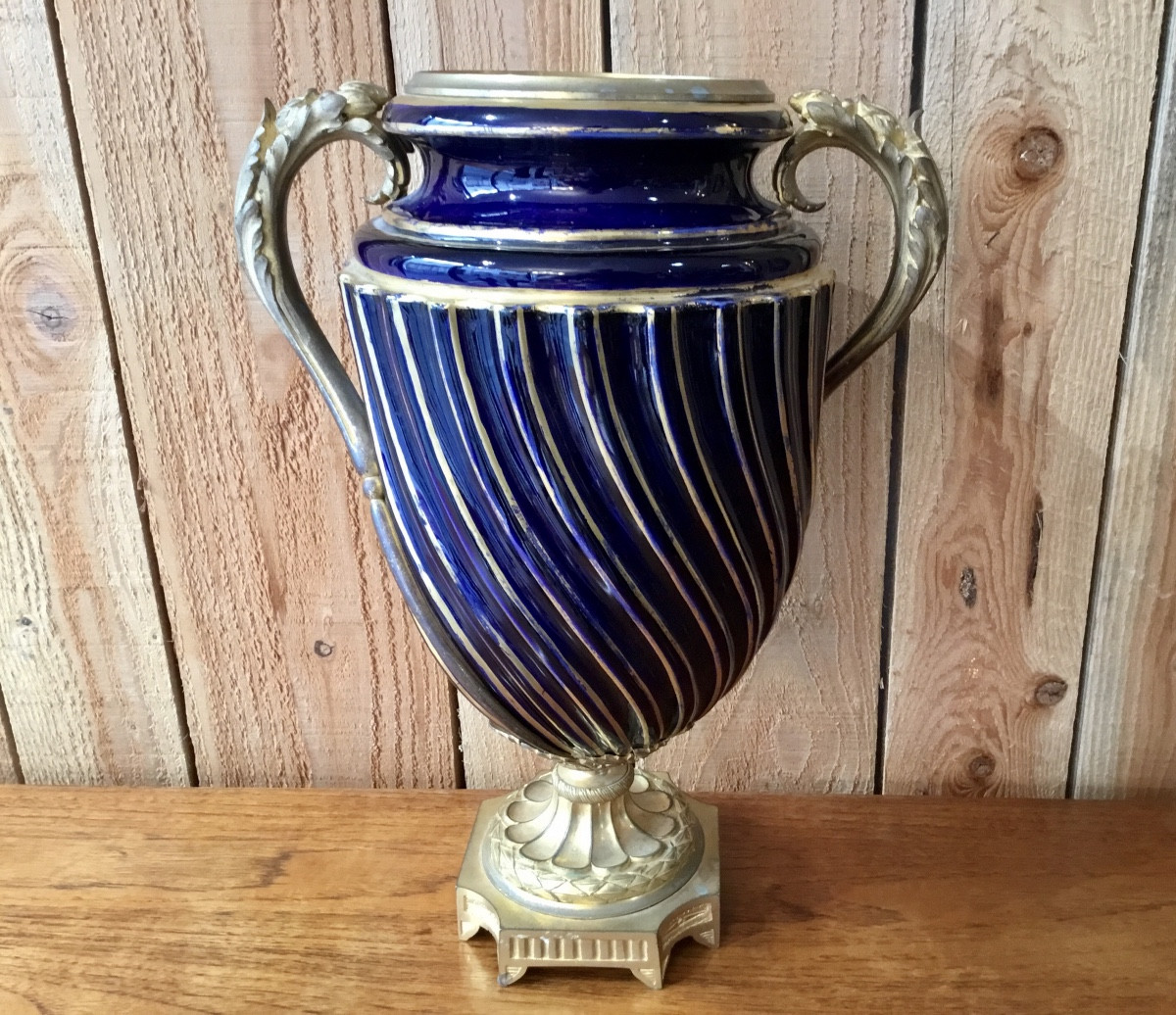Porcelaine de Sèvres vase important XIXÈME -photo-6