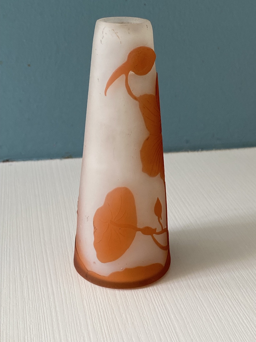 Émile Gallé, vase en verre gravé -photo-4