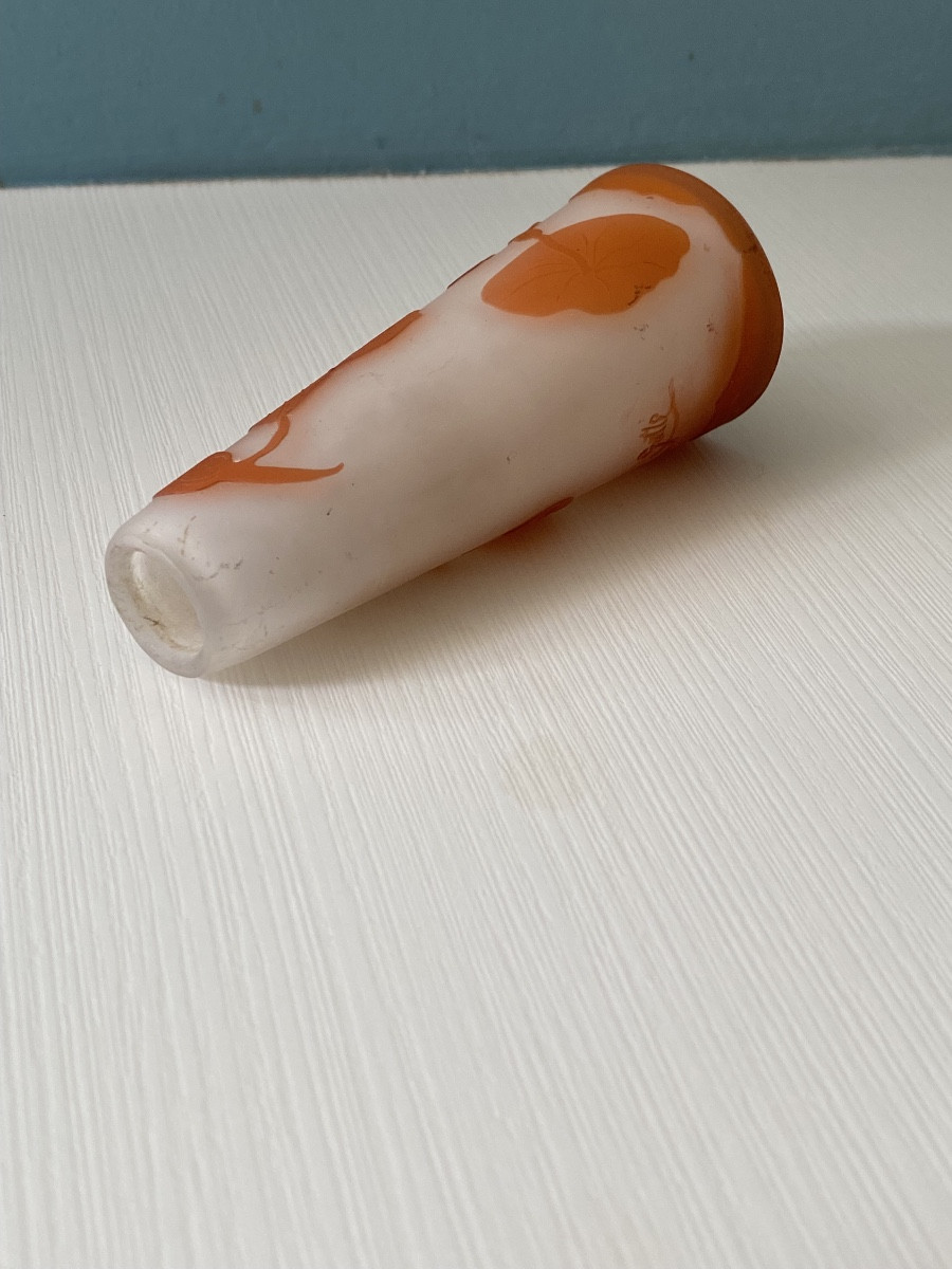 Émile Gallé, vase en verre gravé -photo-3