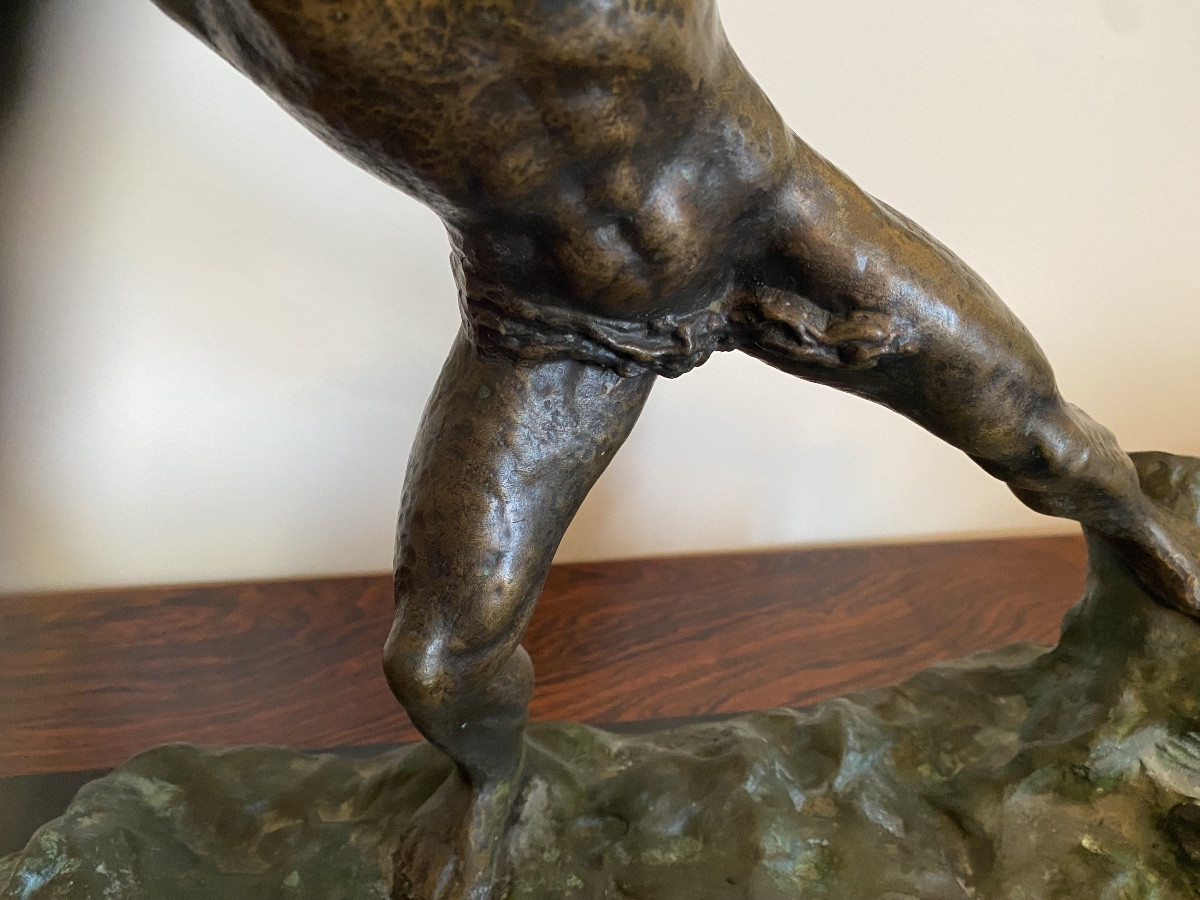 Ghanu Gantcheff Bronze The Woodcutter 1930-photo-2