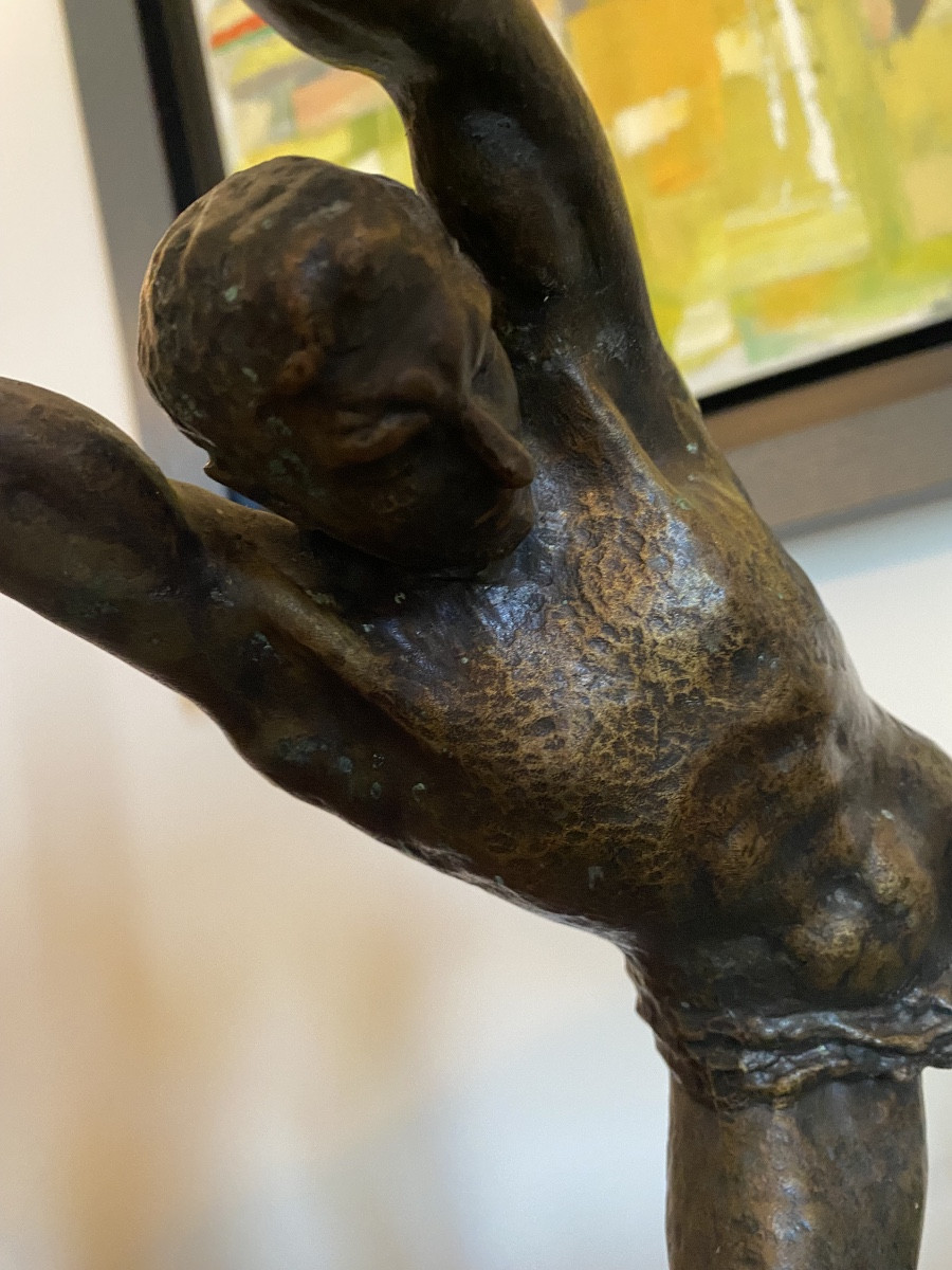 Ghanu Gantcheff Bronze The Woodcutter 1930-photo-1