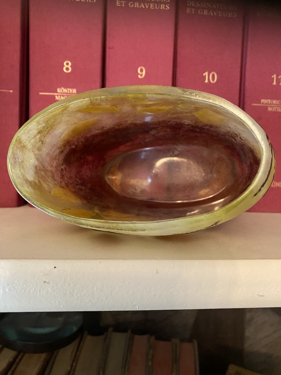 Daum Nancy Autumn Foliage Vase 1920-photo-4
