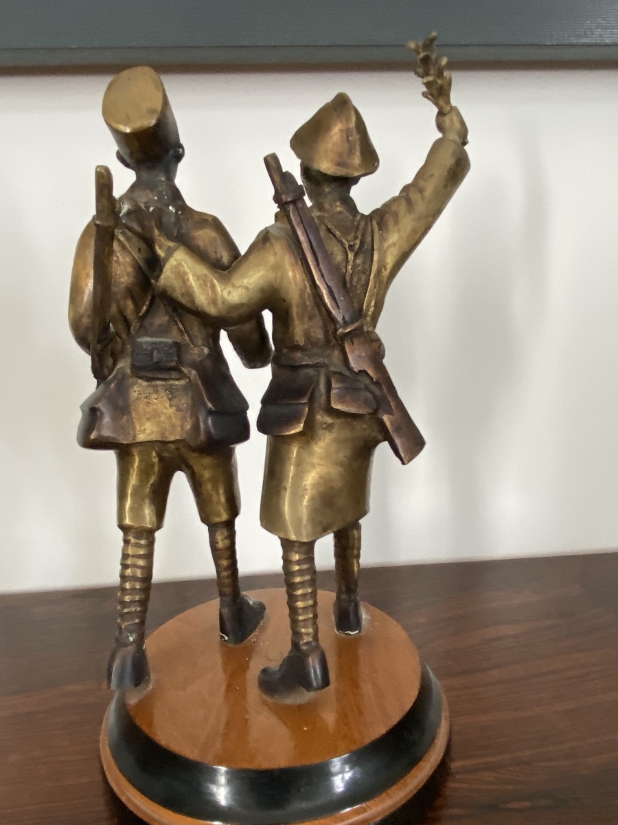 Senegalese Riflemen In Bronze Wamba Lomombia-photo-2