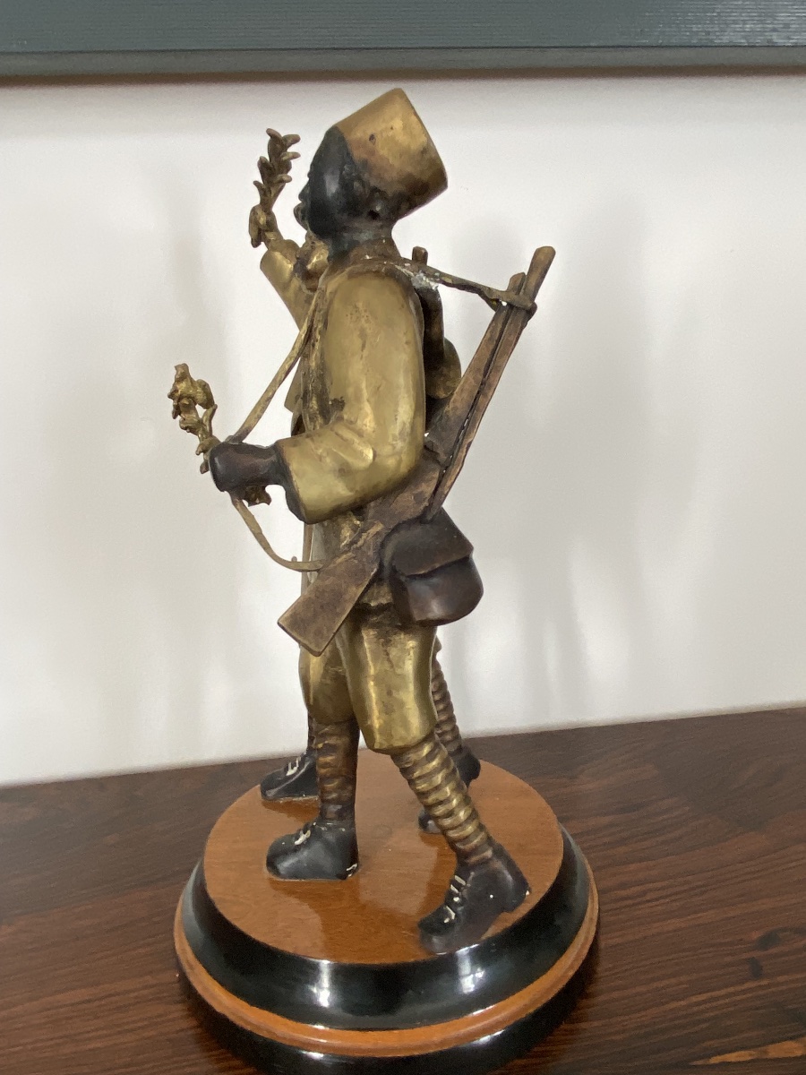 Senegalese Riflemen In Bronze Wamba Lomombia-photo-4