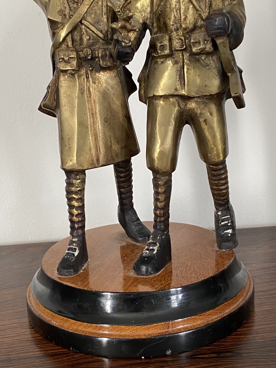 Senegalese Riflemen In Bronze Wamba Lomombia-photo-2