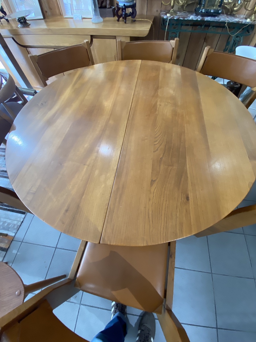 Luigi gorgoni une table et six chaises 1970-photo-2
