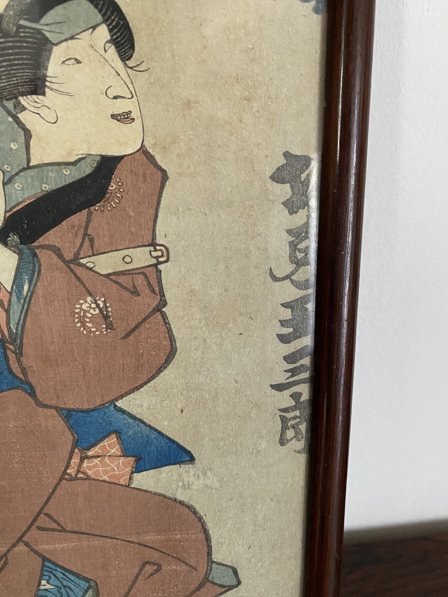Utagawa Kunisada: Two 18th-century Woodblock Prints-photo-2