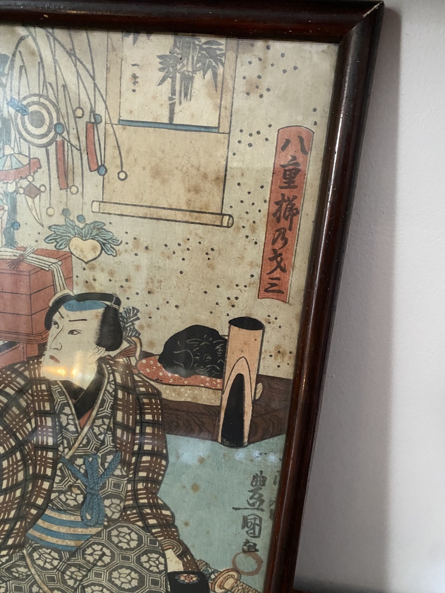 Utagawa Kunisada: Two 18th-century Woodblock Prints-photo-2